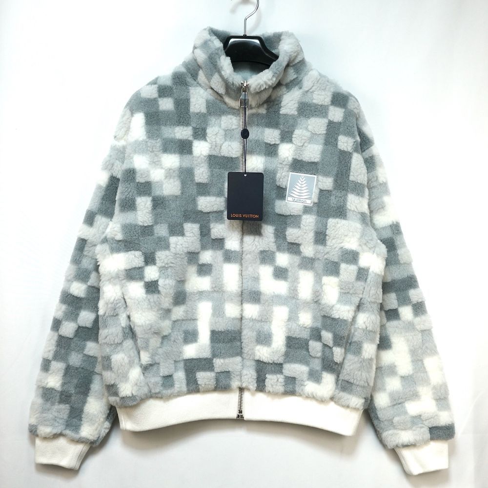 LOUIS VUITTON ルイヴィトン ダモフラージュ スノー フリース ブルゾン ジップアップ ホワイト Sサイズ RM251M QBT HSY32W 新品未使用
