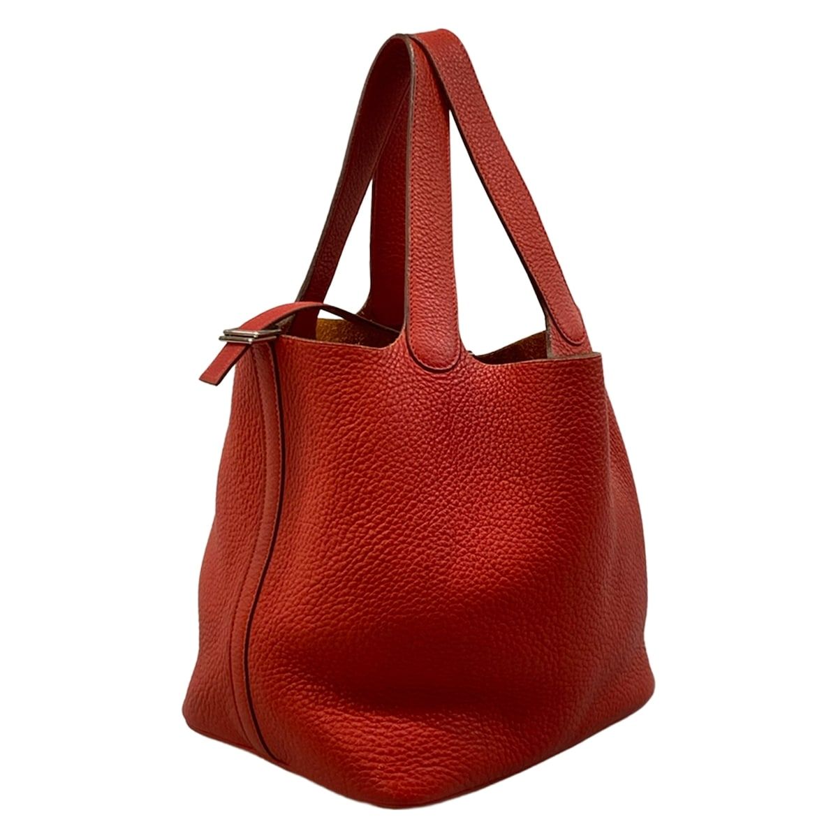 HERMES(エルメス) ハンドバッグ ピコタンPM ルージュガランス シルバー金具
