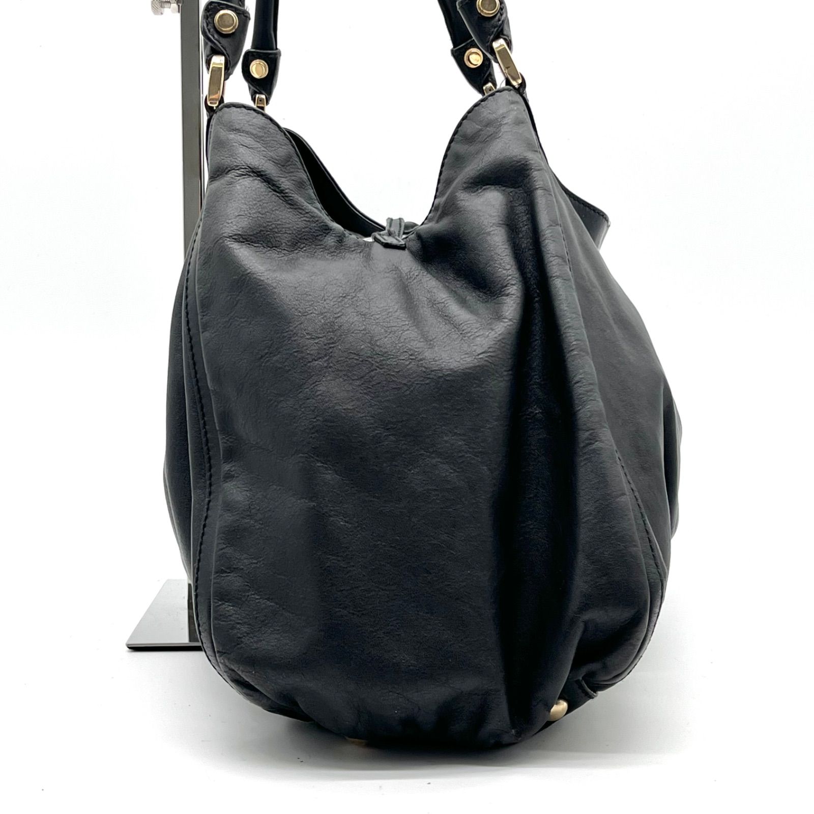 GUCCI グッチ アビー ゴールド金具 レザー ショルダーバッグ トート