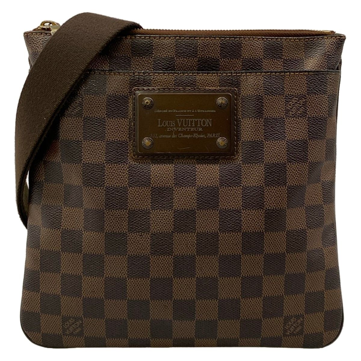 LOUIS VUITTON(ルイヴィトン) ショルダーバッグ ダミエ ポシェット・プラット・ブルックリン N41100 エベヌ