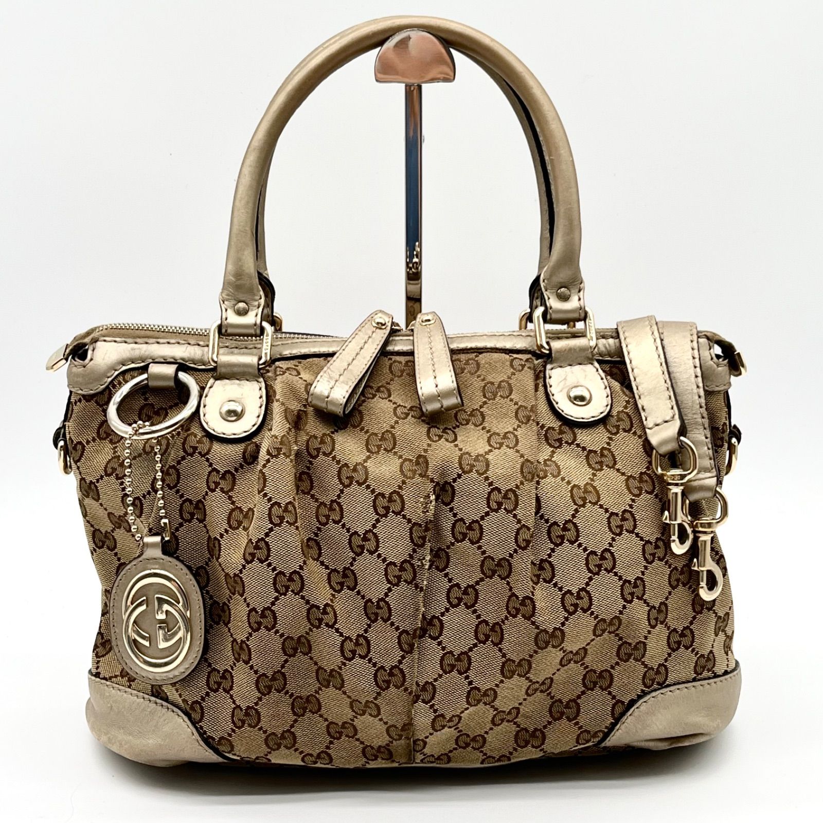 GUCCI グッチ スーキー GGキャンバス 2way トートバッグ ショルダー
