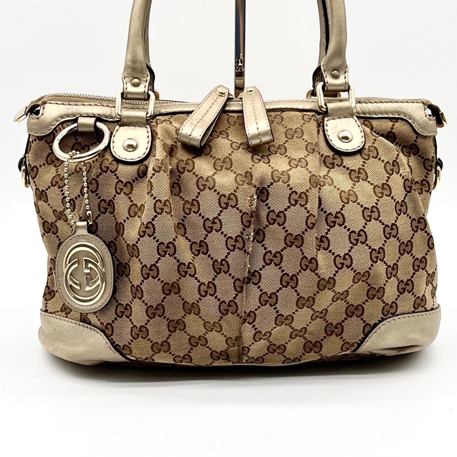 GUCCI グッチ スーキー GGキャンバス 2way トートバッグ ショルダー 