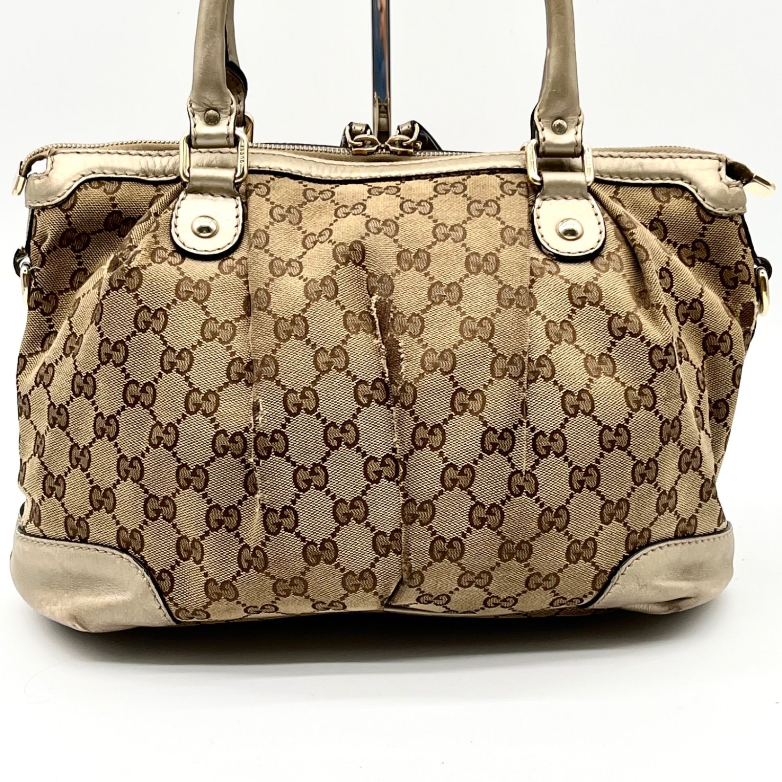 GUCCI グッチ スーキー GGキャンバス 2way トートバッグ ショルダー 