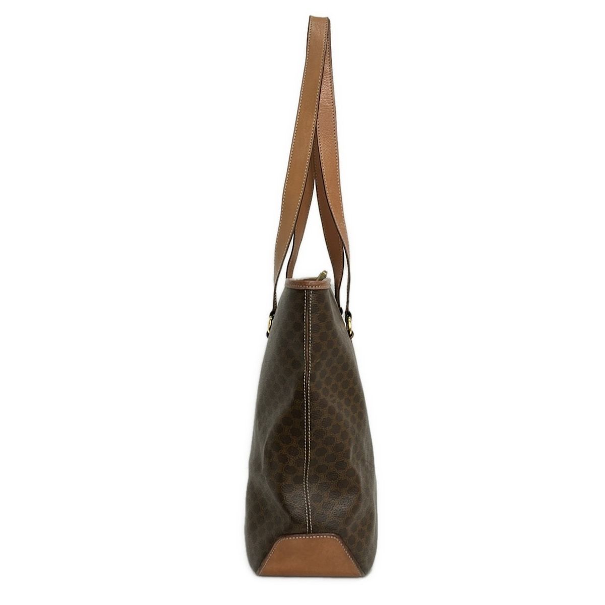 CELINE(セリーヌ) ショルダーバッグ マカダム柄 ダークブラウン×ライト 