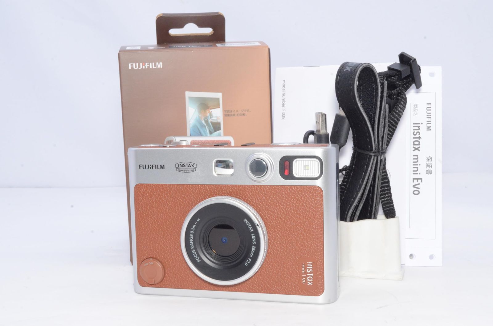 富士フイルム(FUJIFILM) チェキ Evo ハイブリッドインスタントカメラ(インスタントカメラ/スマホプリンター/デジタルカメラ) instax mini Evo ブラウン INS MINI EVO BROWN C