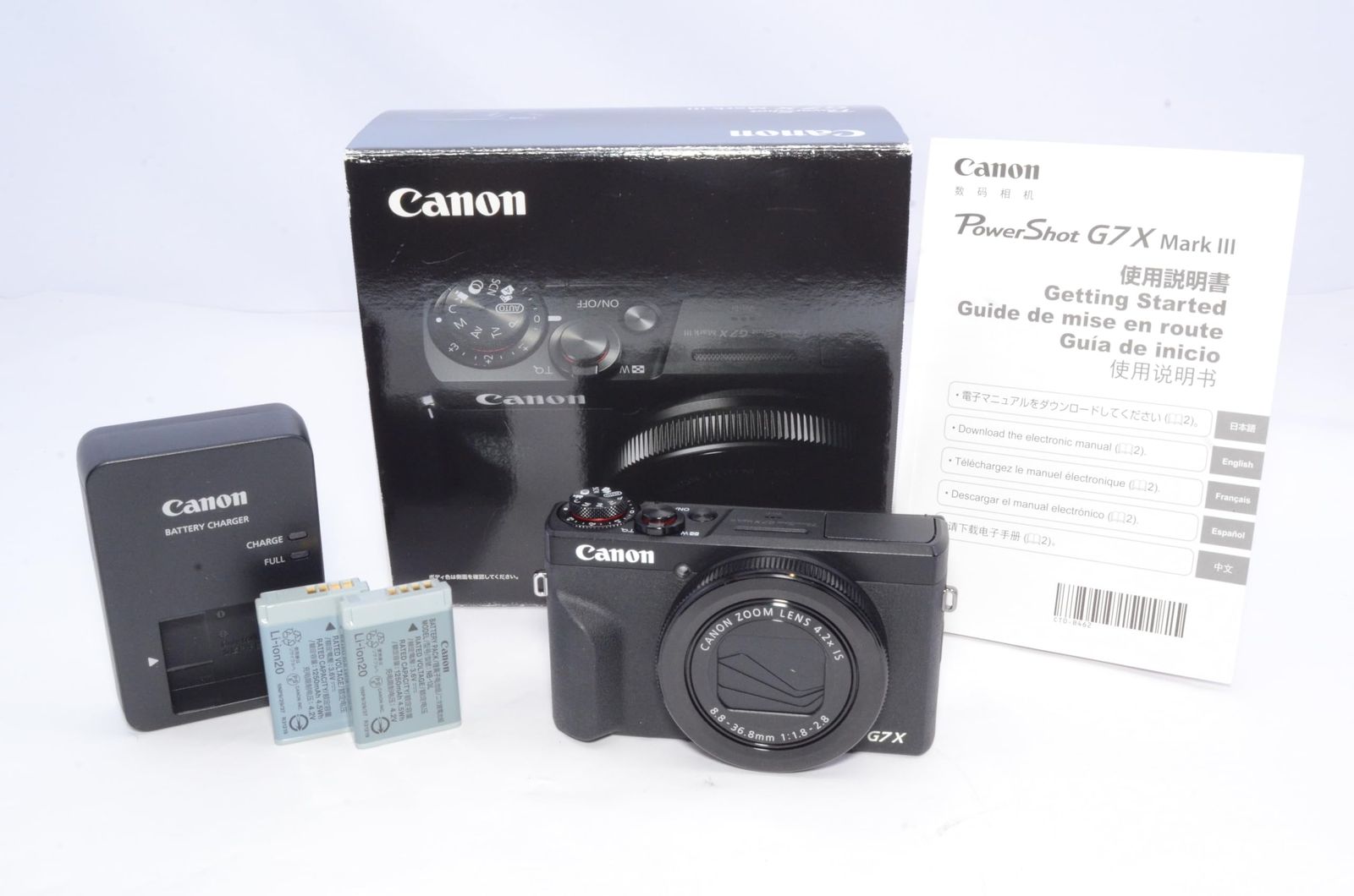 Canon コンパクトデジタルカメラ PowerShot G7 X Mark III ブラック 1.0型センサー/F1.8レンズ/光学4.2倍ズーム PSG7XMARKIIIBK
