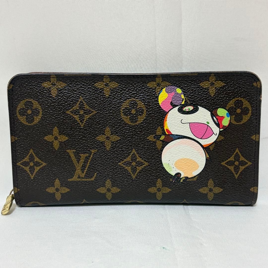 ルイヴィトン　モノグラム パンダ ポルトモネジップ 村上隆コラボ 長財布 希少品 Louis Vuitton ルイヴィトン ポルトモネジップ 村上隆 パンダ ラウンド