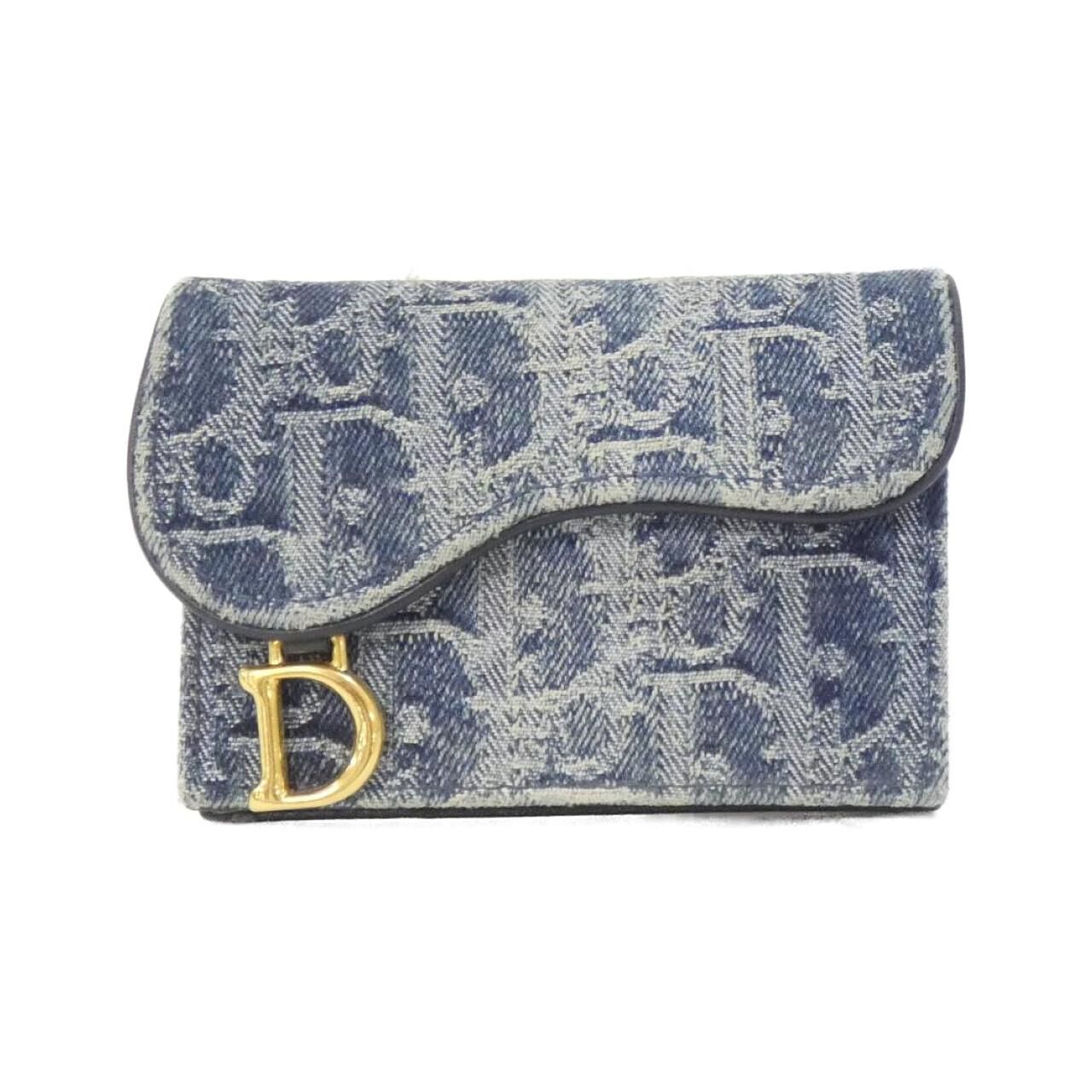 クリスチャンディオール DENIM DIOR OBLIQUE サドル ブルーム S5611CDCE カードケース