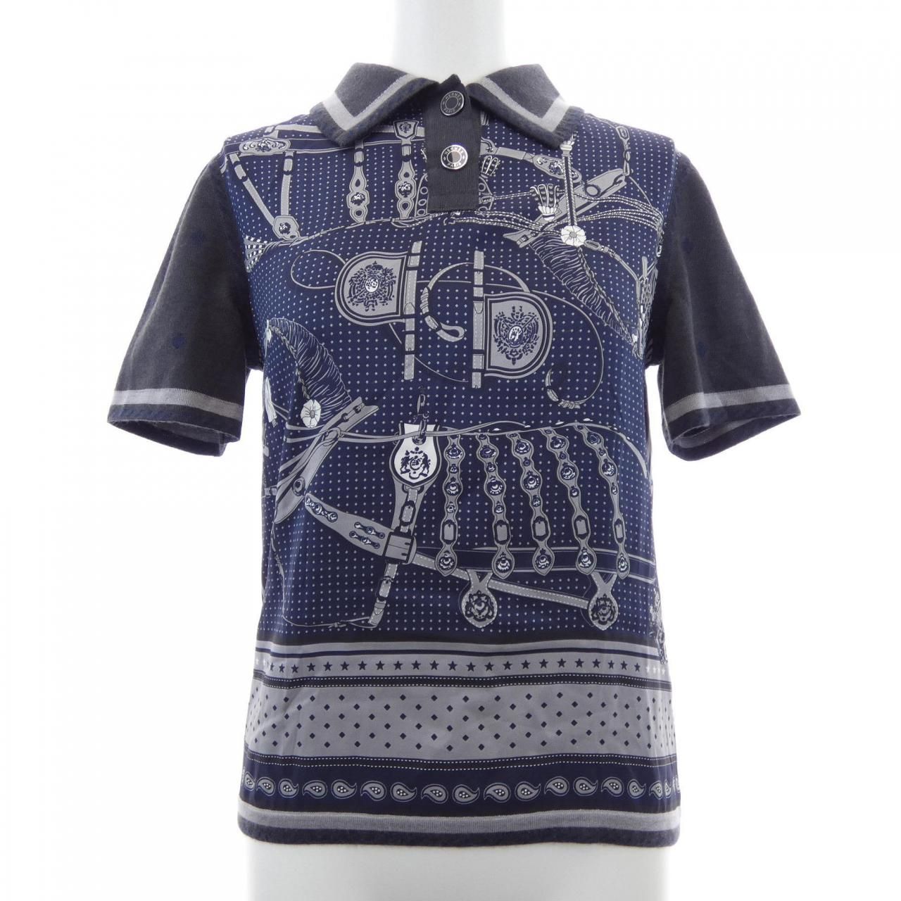 エルメス HERMES HARNAIS DE COUR BANDANA 2H2824DS ツイルレーヌ ポロシャツ