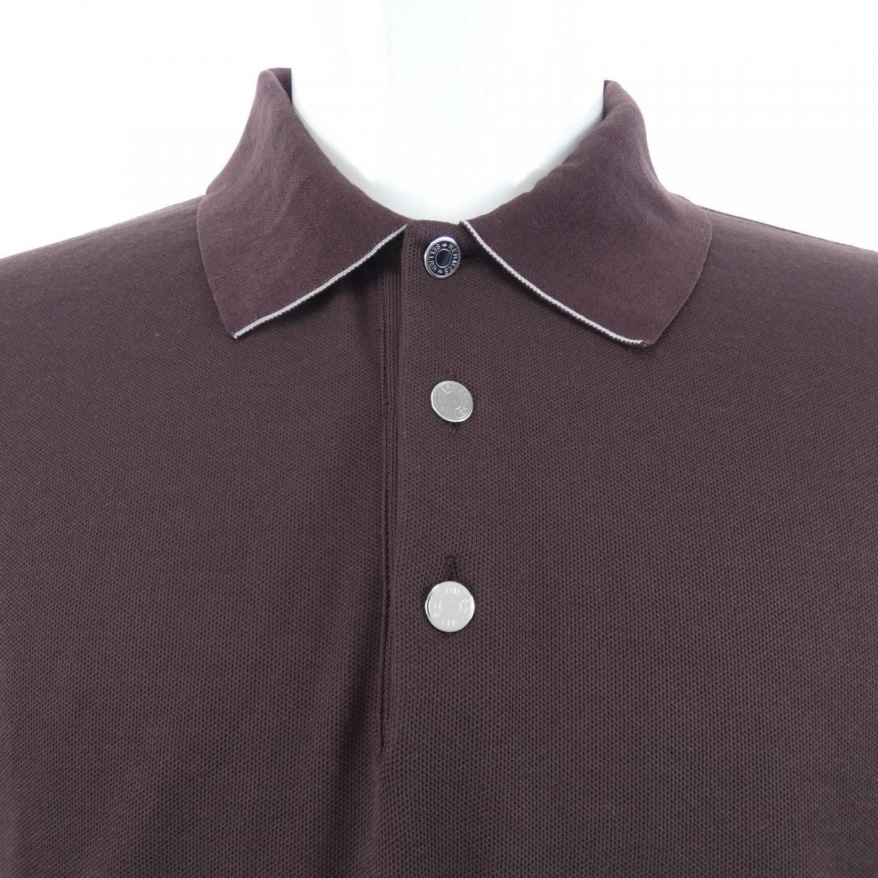 HERMES ポロシャツ H800271E-05-L ドゥブル・ジュー HERMES ポロシャツ