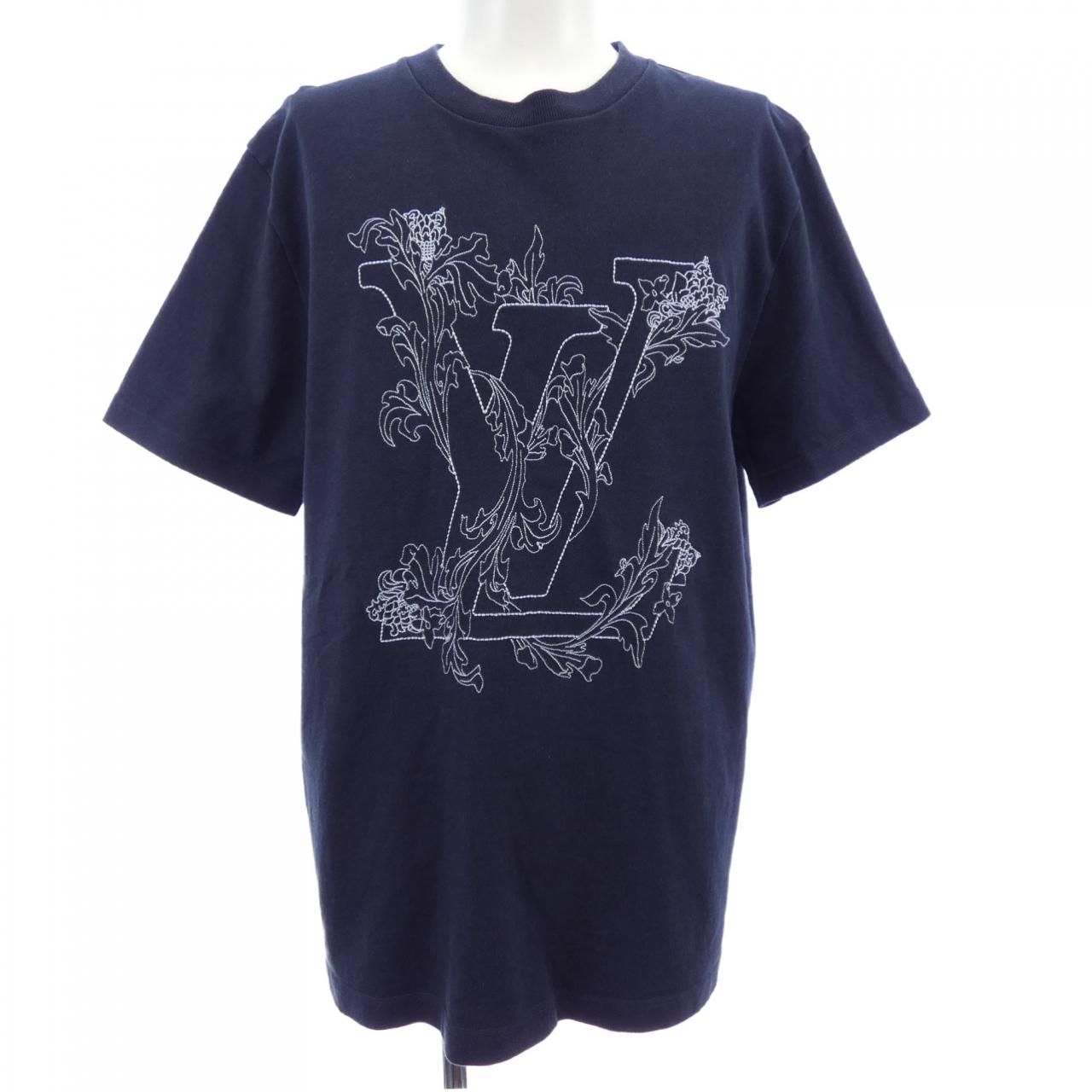 ルイヴィトン LOUIS VUITTON エンブロイダリーLVフラワーTシャツ HJY68WNPL Tシャツ ルイヴィトン LOUIS VUITTON エンブロイダリーLVフラワーTシャツ