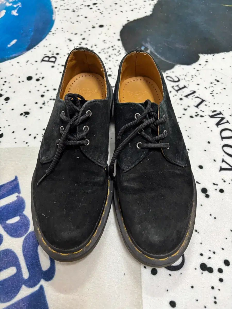DR. MARTENS ドクターマーチン スウェード ブラック ダービーシューズ