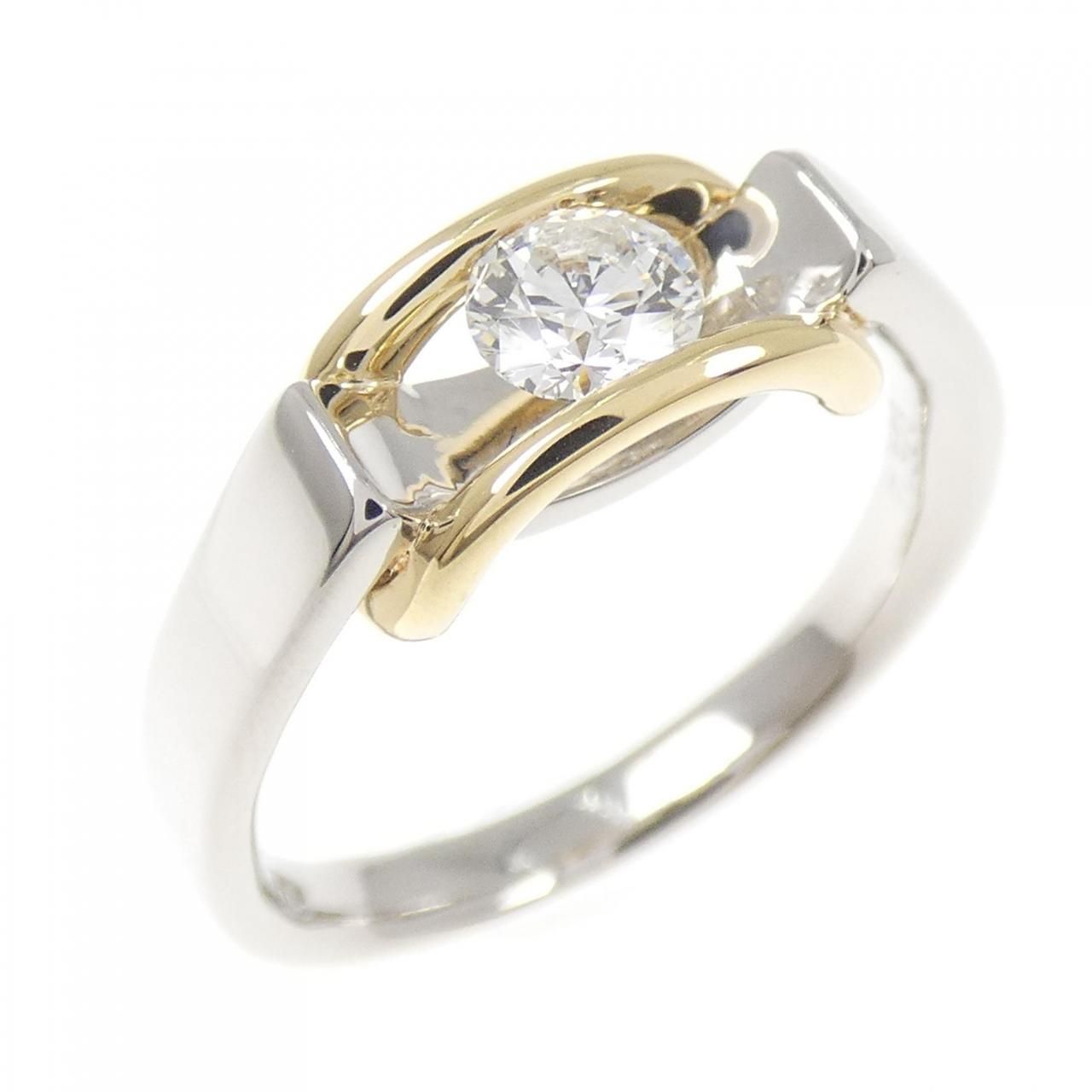 PT900/K18YG ダイヤモンド リング 0.323CT