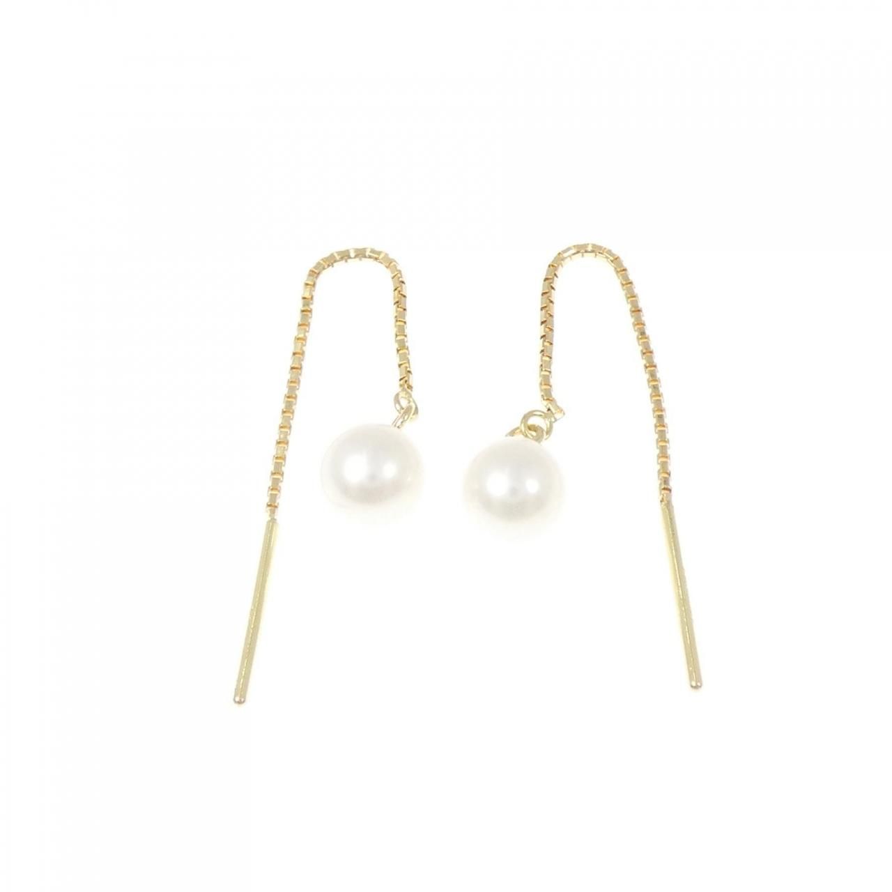 タサキ 淡水パール ピアス 5.1mm
