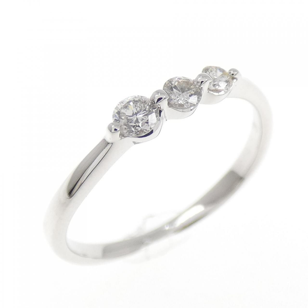 K18WG ダイヤモンド リング 0.16CT