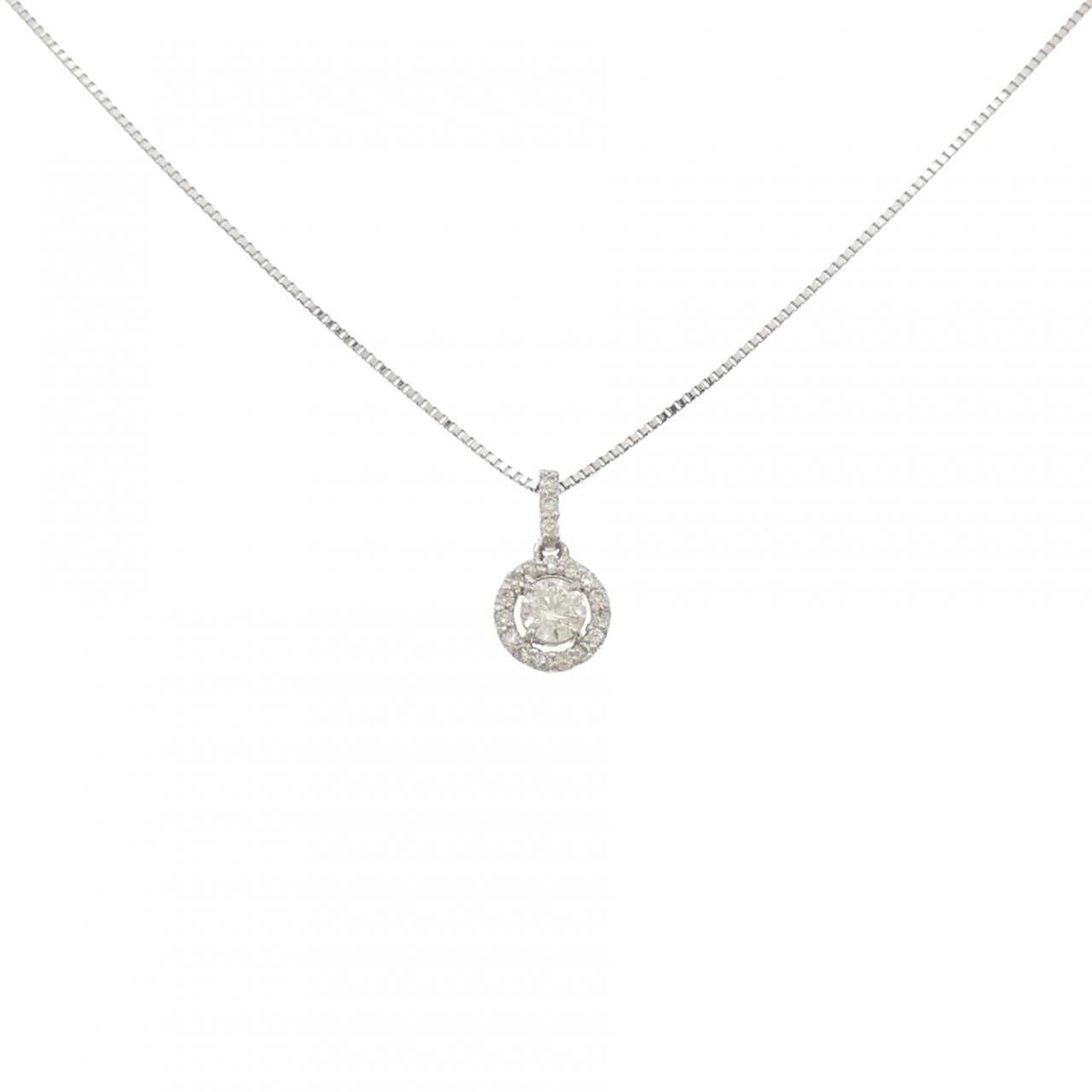 PT900/PT850 ダイヤモンド ネックレス 0.30CT