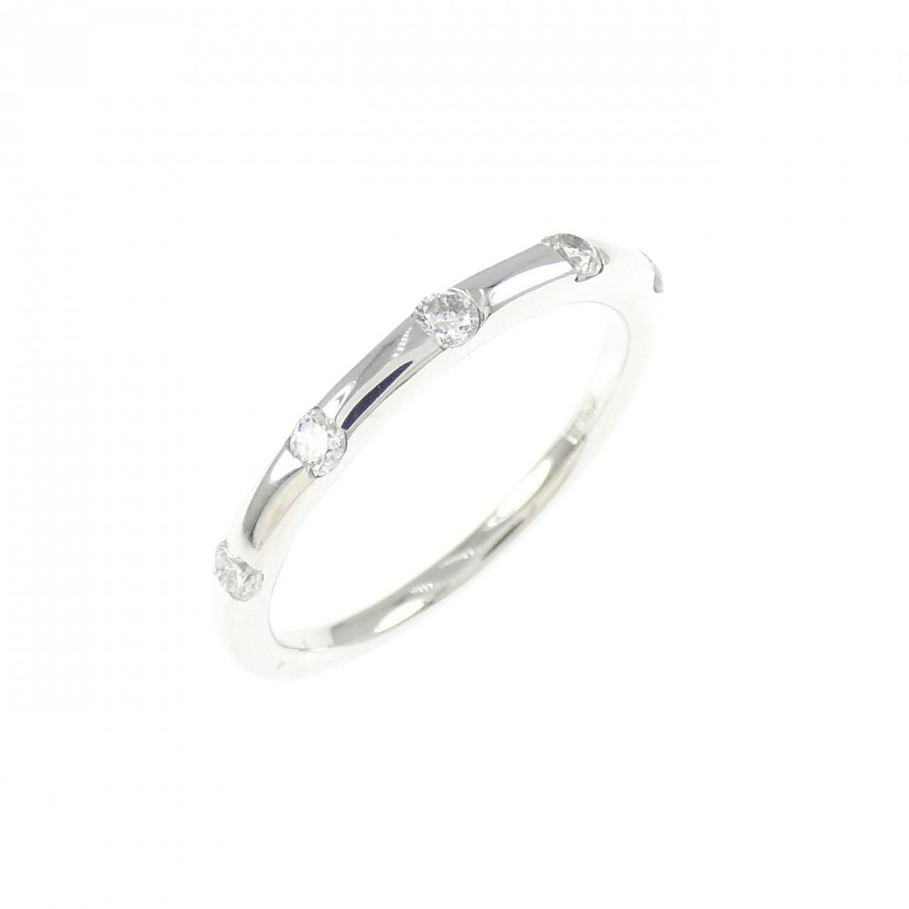 K18WG ダイヤモンド ピンキー リング 0.10CT