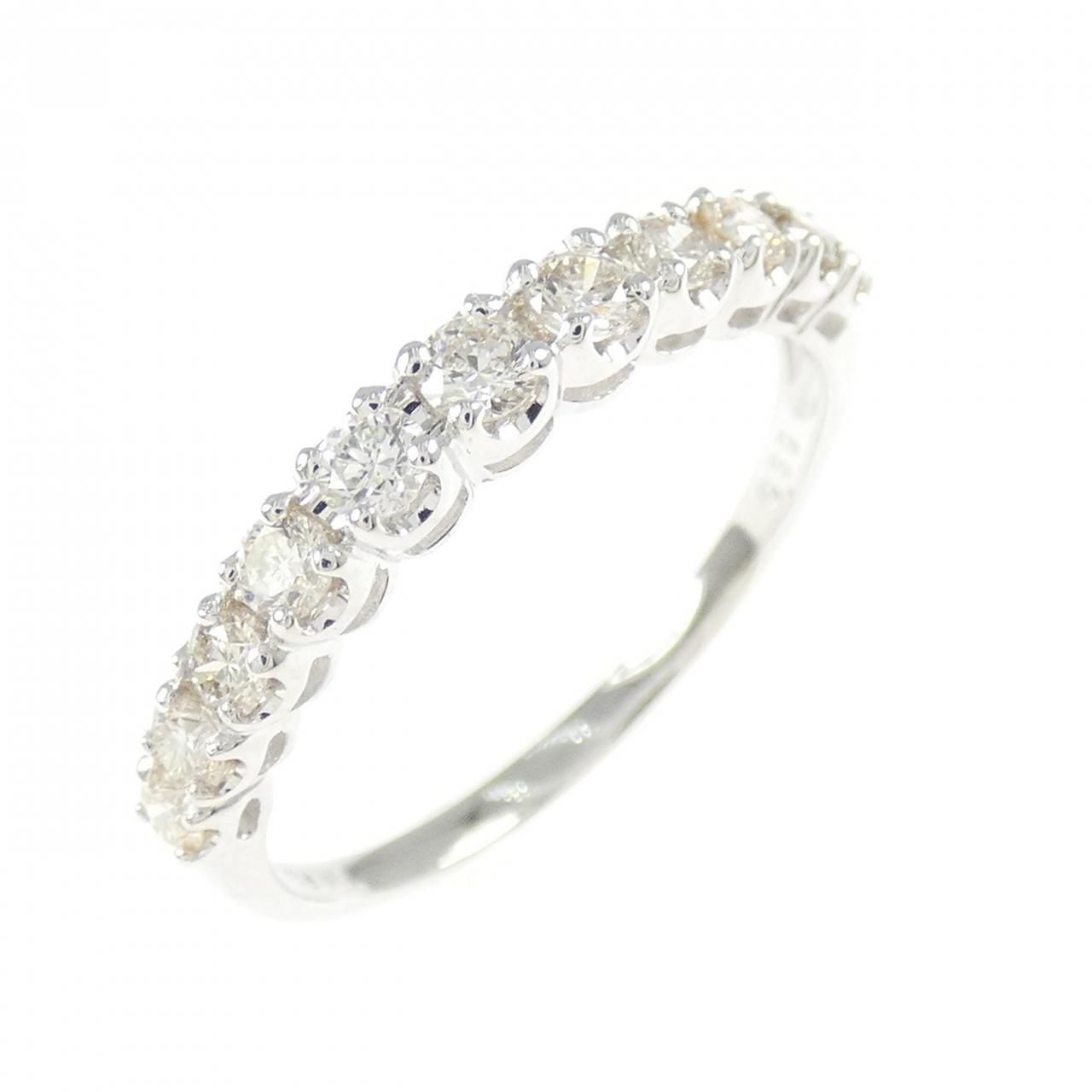 K18WG ハーフエタニティ ダイヤモンド リング 0.50CT 55,330円