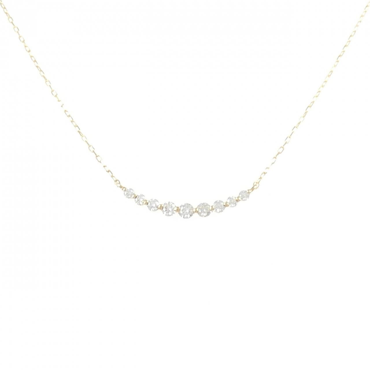 K18YG ダイヤモンド ネックレス 0.20CT