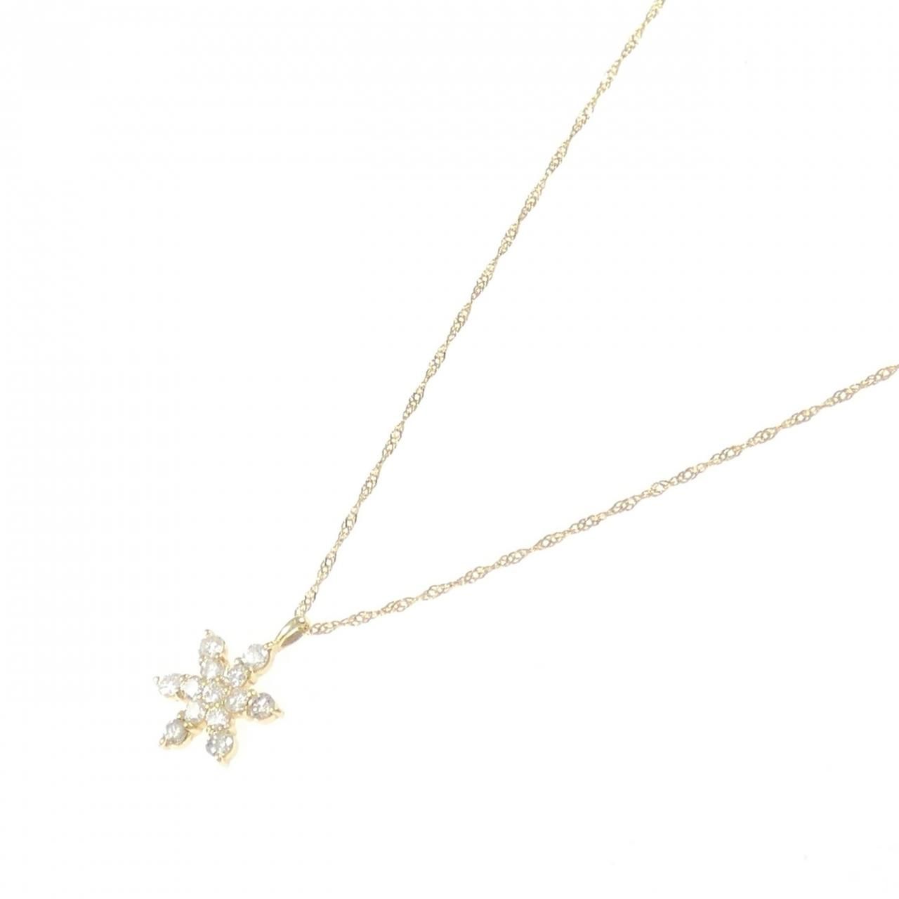 K18YG ダイヤモンド ネックレス 0.3CT 【美品】K18 ダイヤモンド 