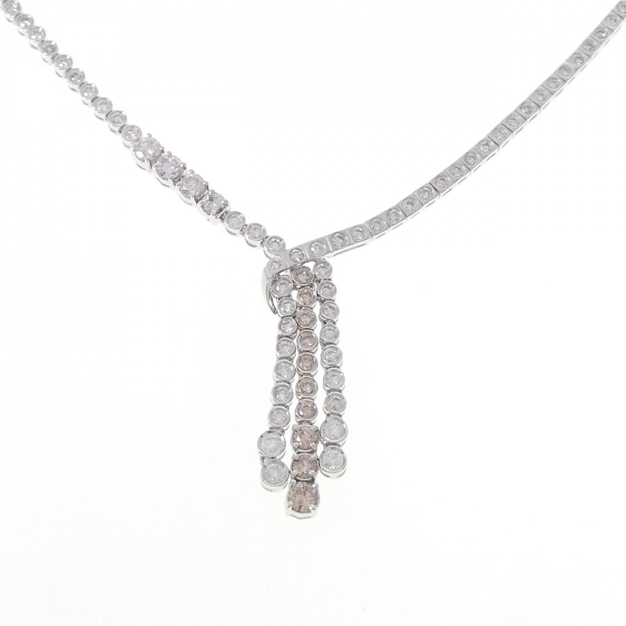 K18WG ダイヤモンド ネックレス 25.0CT