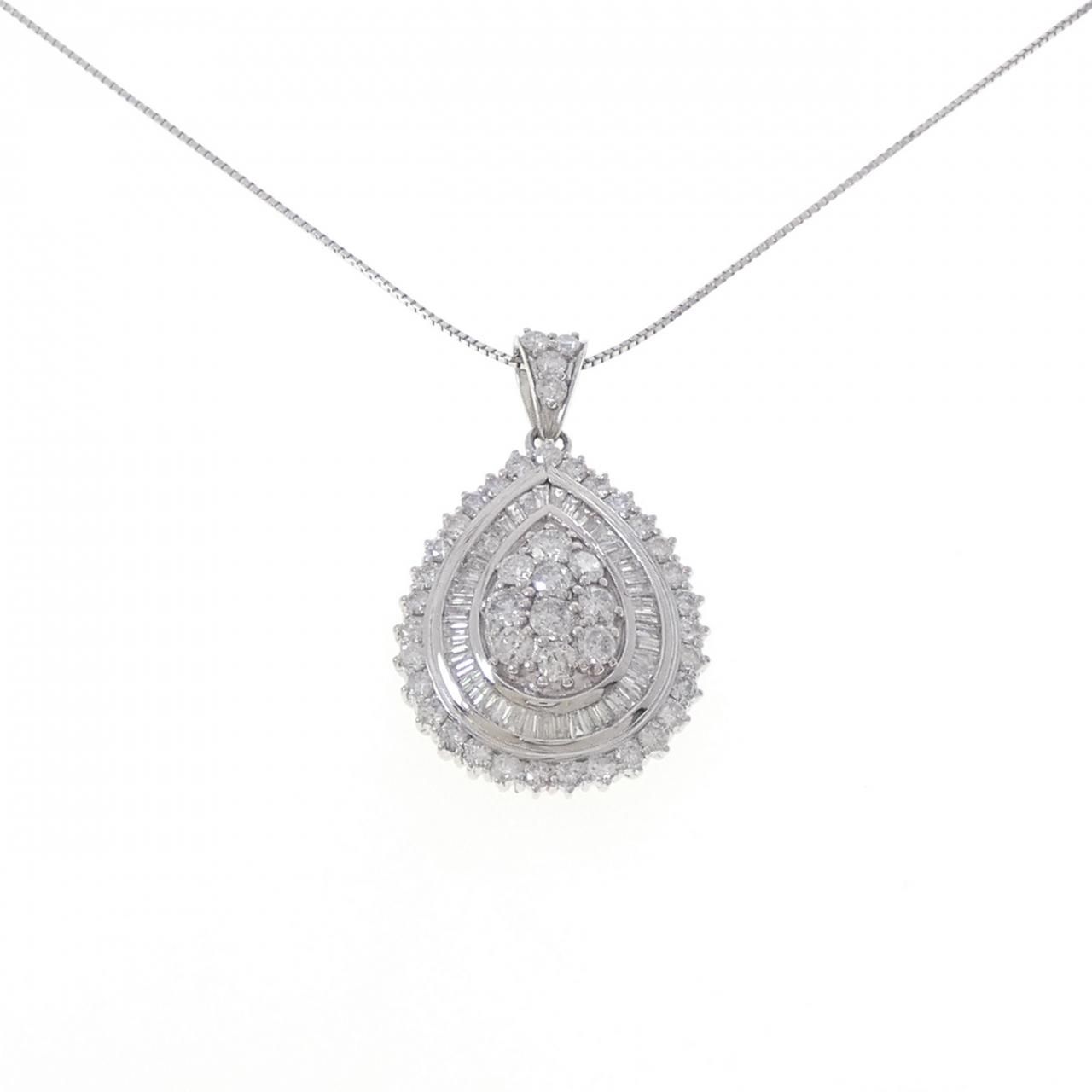 PT900/PT850 ダイヤモンド ネックレス 3.50CT