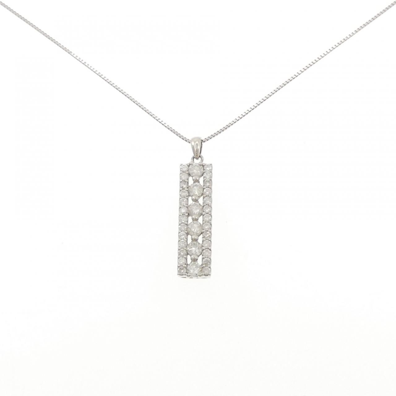 PT900/PT850 ダイヤモンド ネックレス 1.00CT