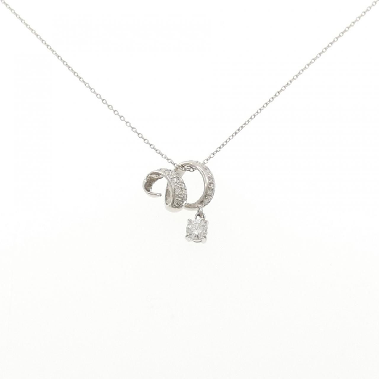 PT900/PT850 ダイヤモンド ネックレス 0.19CT