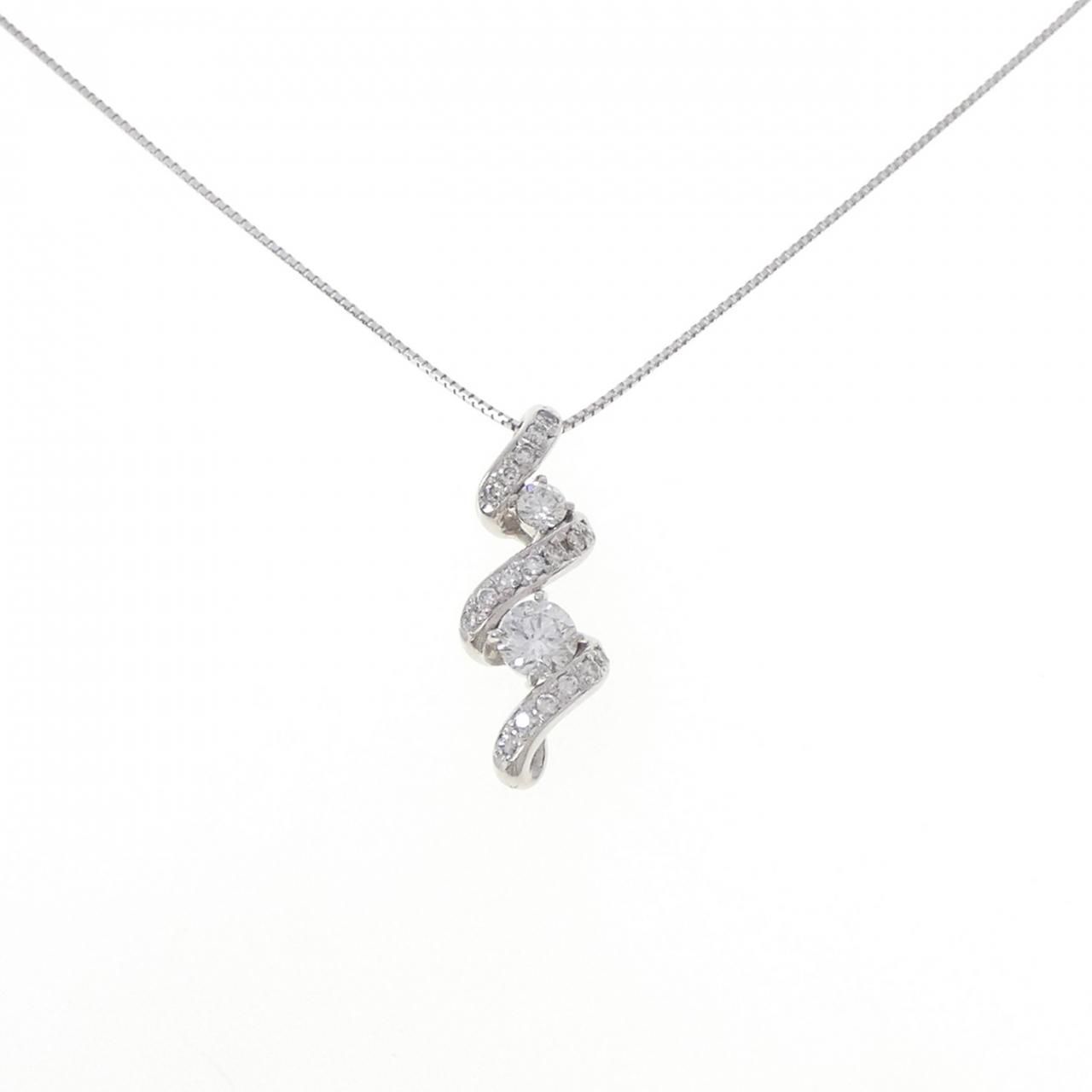 PT900/PT850 ダイヤモンド ネックレス 0.77CT