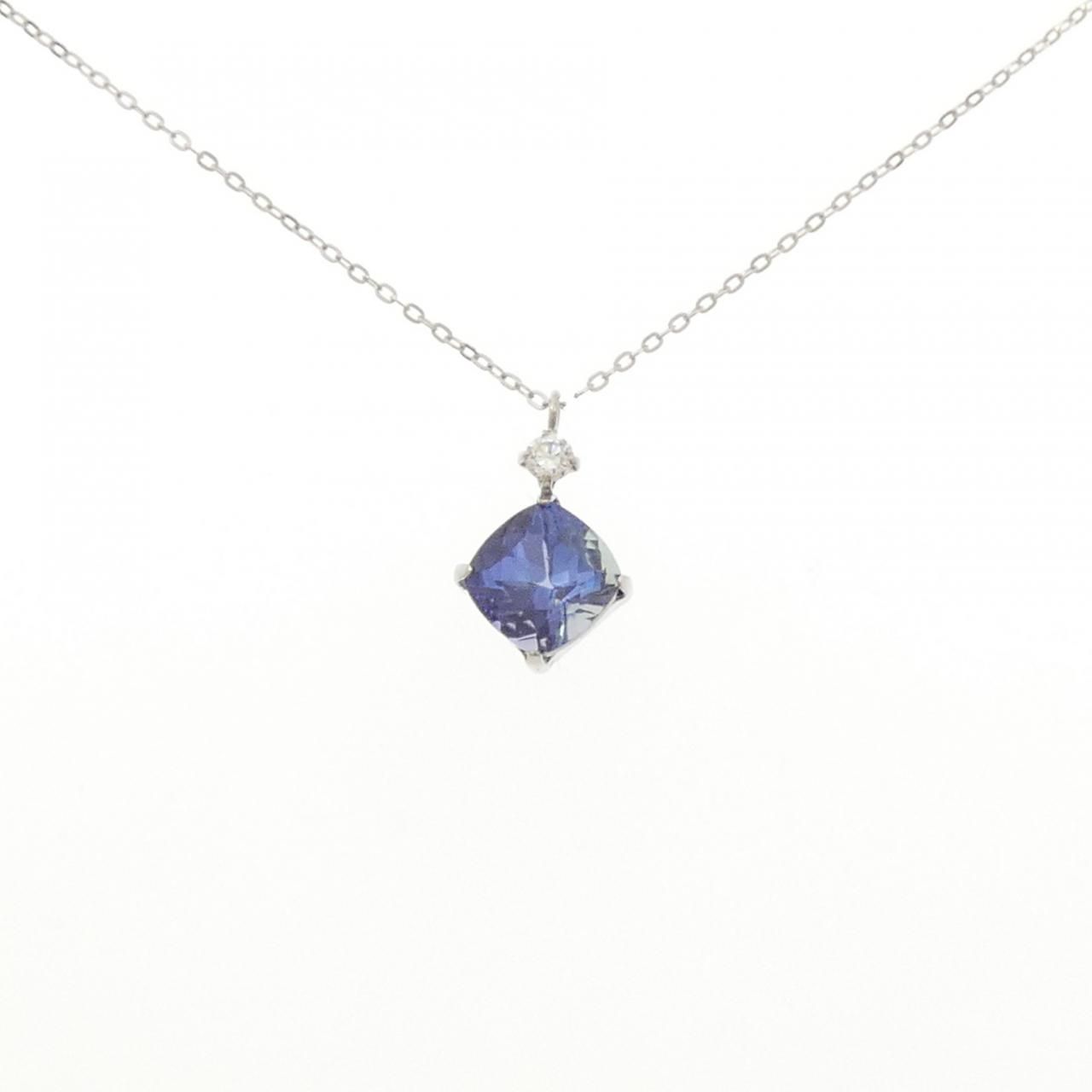 PT900/PT850 タンザナイト ネックレス 1.00CT