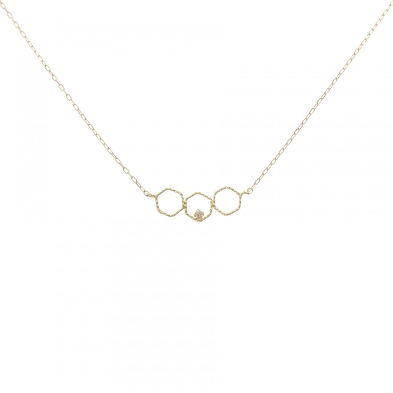 K18YG ダイヤモンド ネックレス 0.01CT