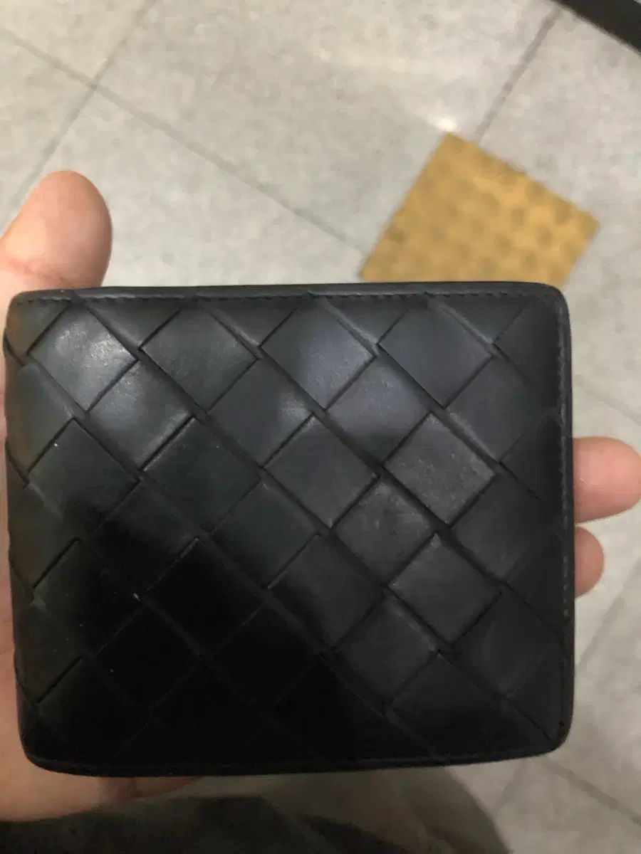 ボッテガ・ヴェネタ イントレチャート カードウォレット ブラック
