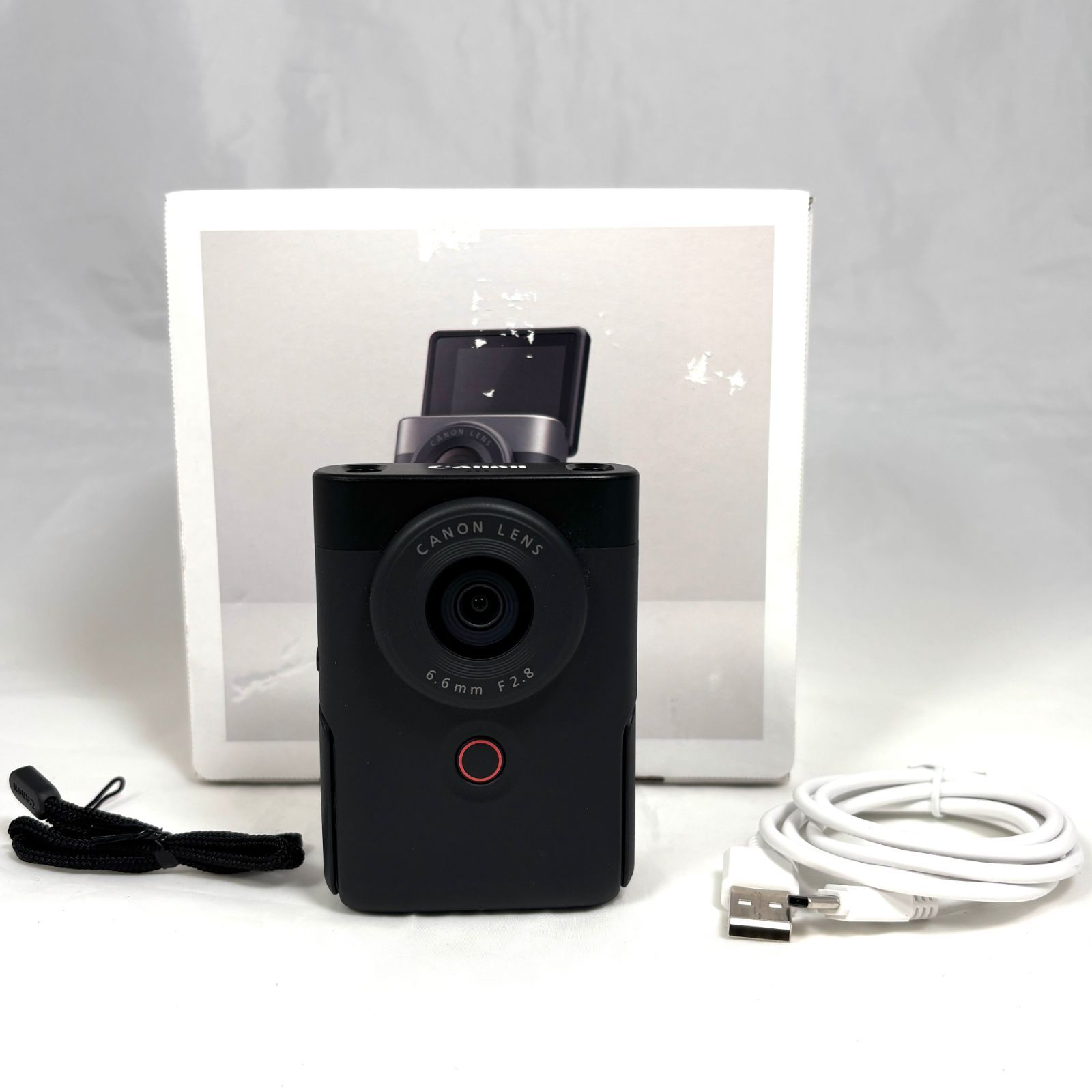 美品・箱付き】 CANON Vlogカメラ PowerShot V10 ブラック PSV10BK 