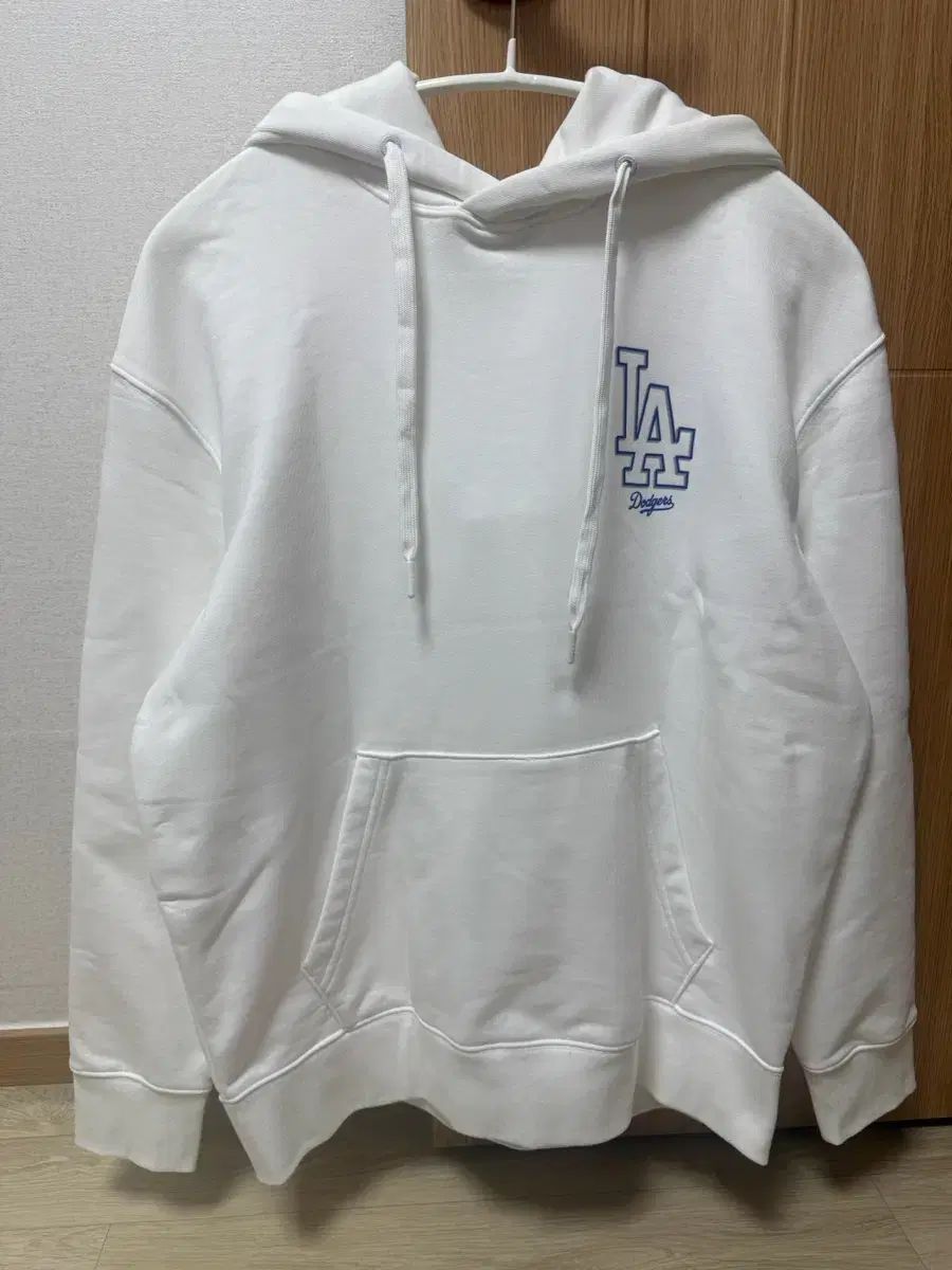 MLB ドジャース フードTシャツ (白 L)