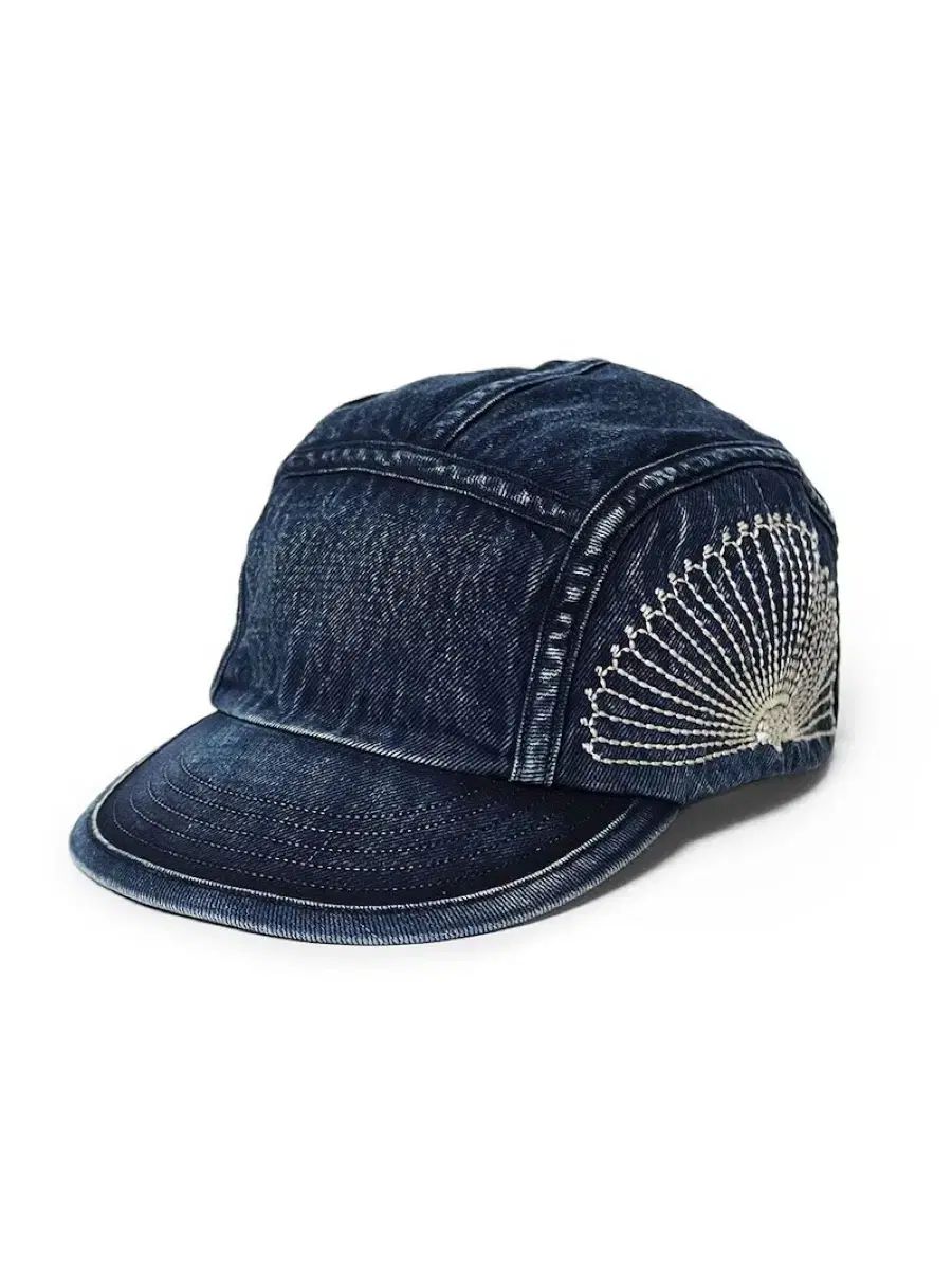 KAPITAL 10oz IDG フロシキ 刺繍 デニム キャンプ キャップ Indigo