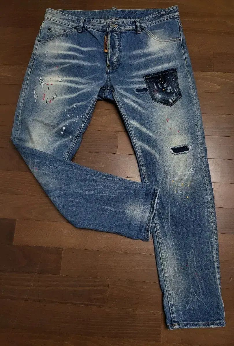 正規品 DSQUARED2 ディースクエアード2 ダメージストレッチジーン 35