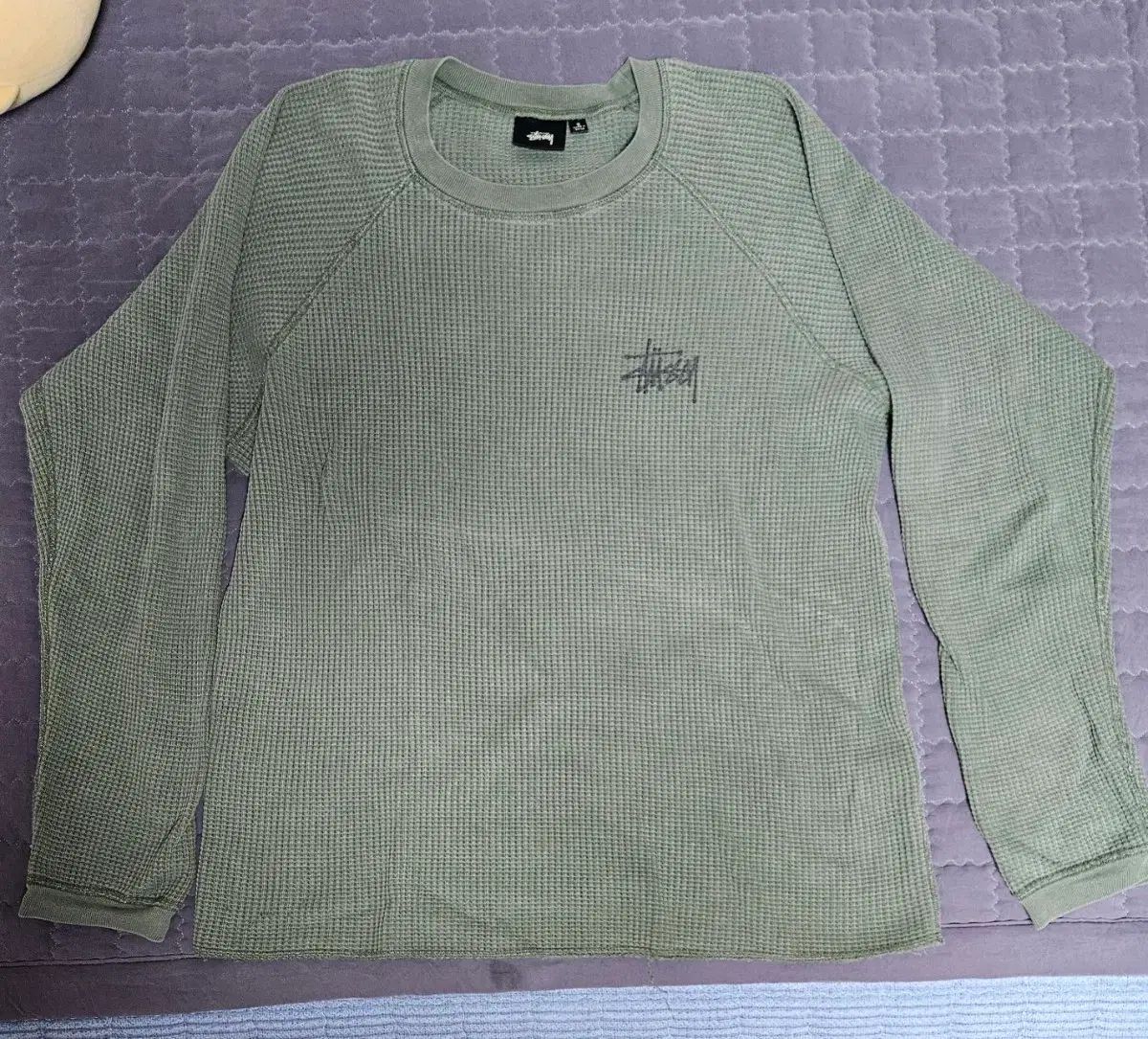STUSSY ステューシー ラグラン サーマル ロングスリーブ S