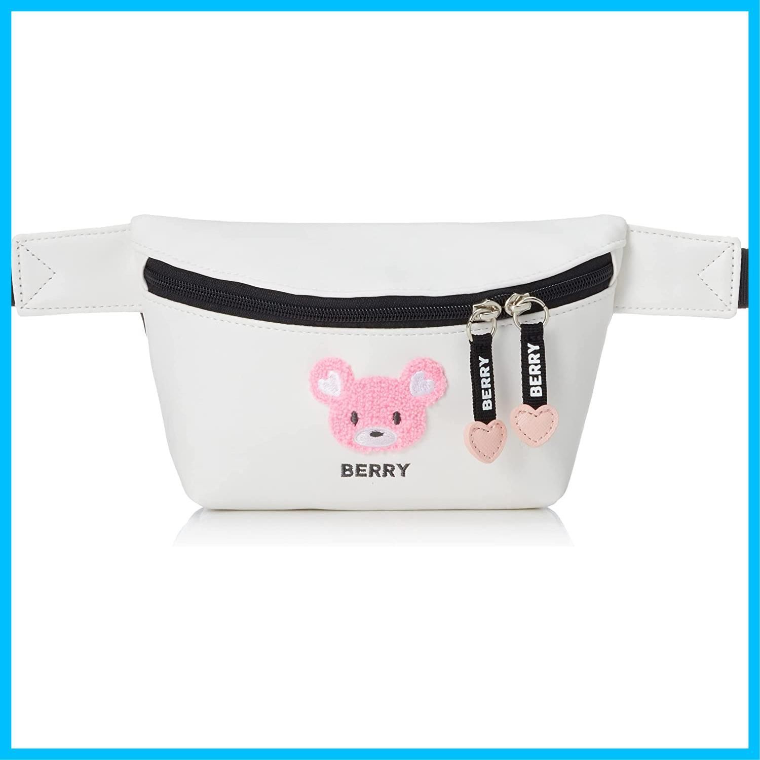 【人気商品】合皮 BERRY刺繍 ファニーパック ウエストバッグ BBR-30646