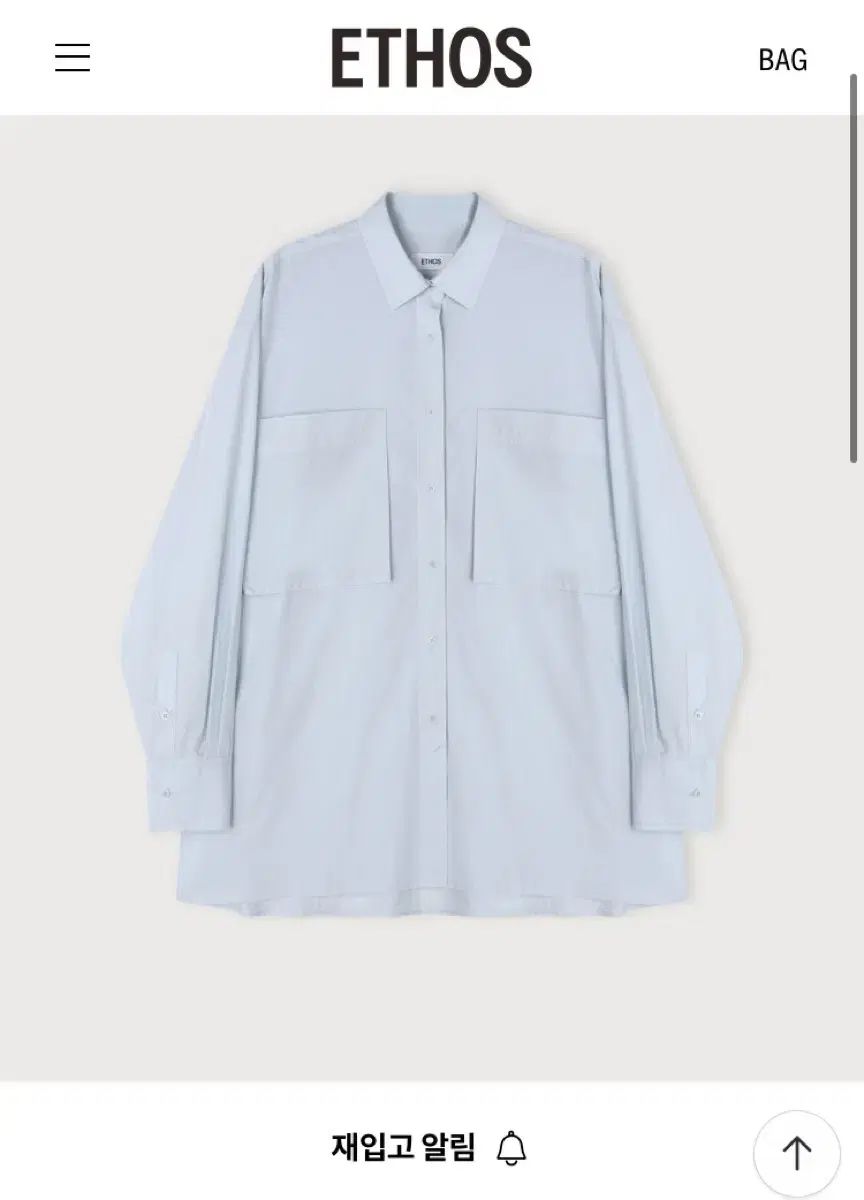 Ethos エートス BIG POCKET OVERFIT SHIRT