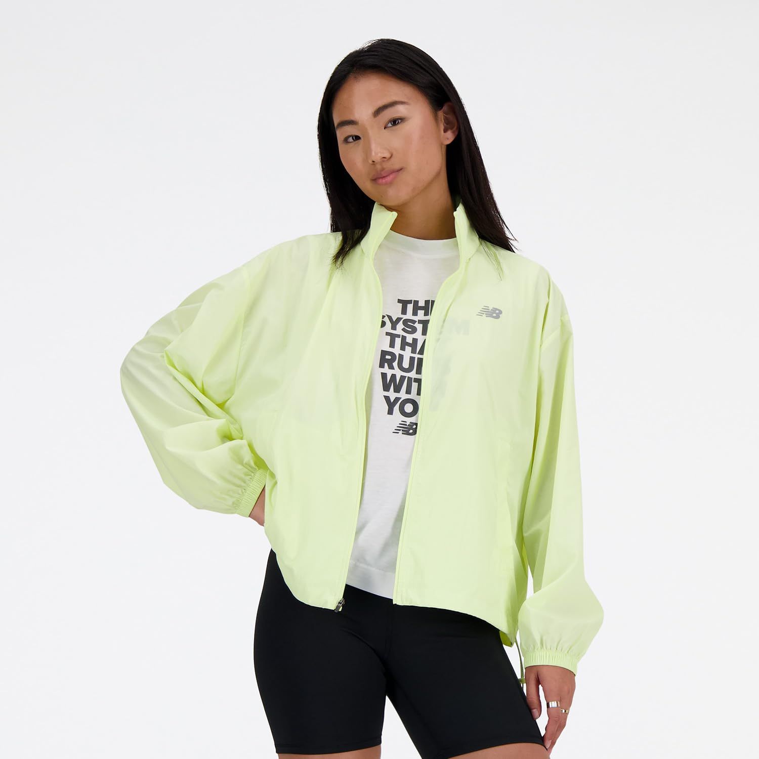 ニューバランス] Athletics パッカブルジャケット (WJ41553) 収納 