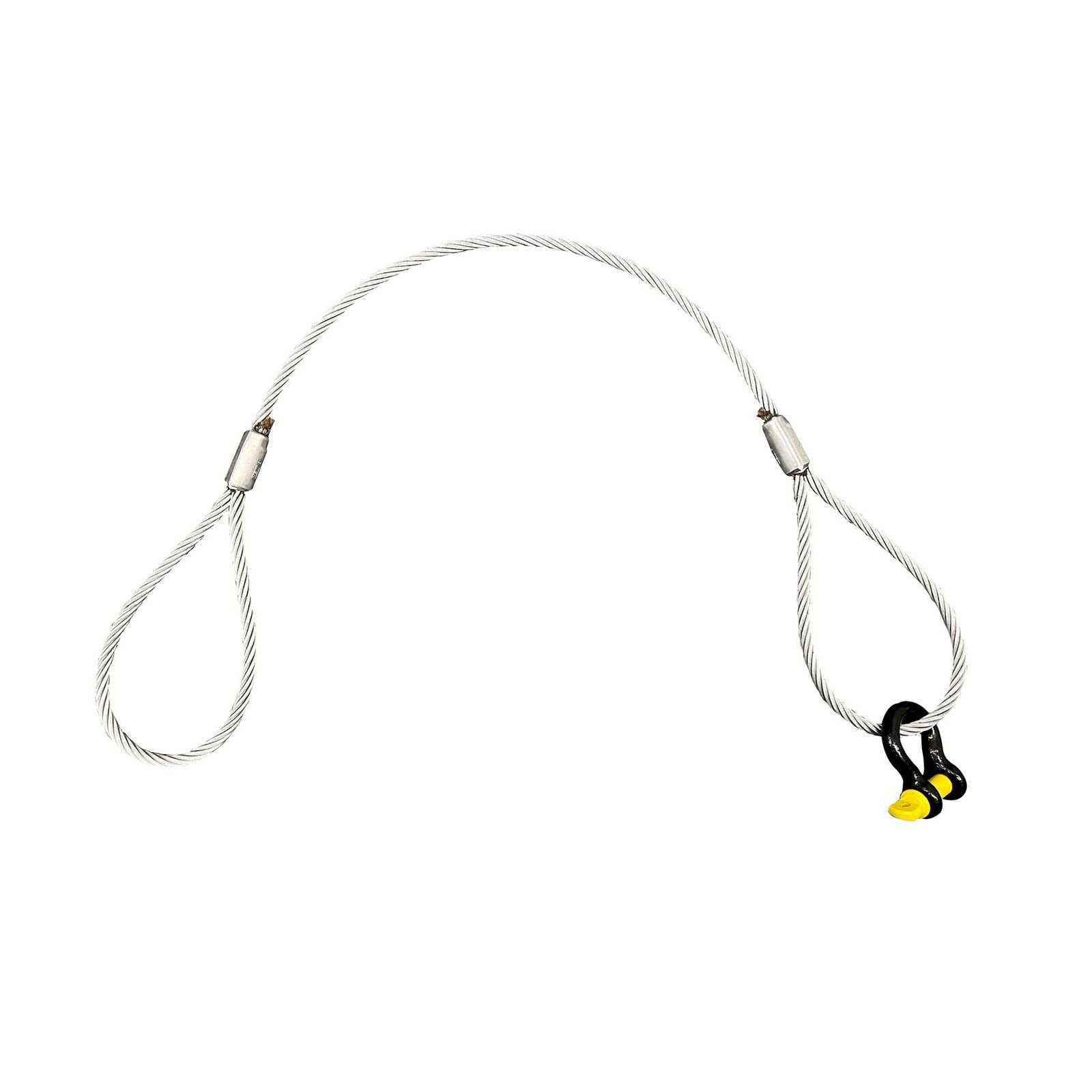 新品 ダイドーハント タイガーロックワイヤスリング[JIS6×24] ワイヤ(12ｍｍ×2ｍ)+タイガーシャックル(16ｍｍ) 玉掛けワイヤ/ロープ/シャックル(daidohant)10195648