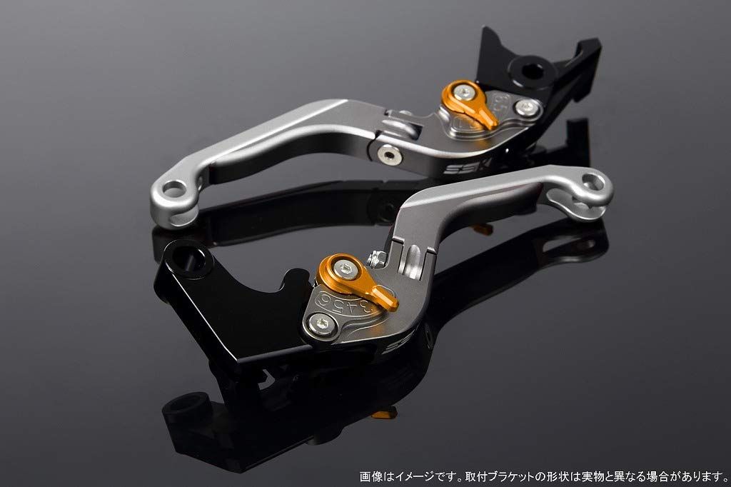 新品 SSK スピードラ アジャストレバーセット 可倒延長式 レバー本体カラー:マットチタン アジャスターカラー:マットゴールド エクステンションカラー:マットシルバー SUZUKI GSX-S125/GSX-R125 2017-2019