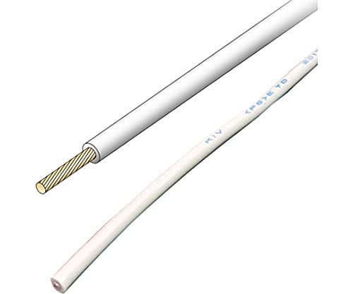 新品 JAPPY 電気機器用ビニル絶縁電線 100M シロ KIV 5.5SQ-JP