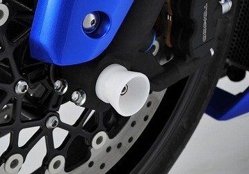 新品 アグラス(AGRAS) フロントアクスルプロテクター ファンネルタイプ ホワイト ZX-6R/RR(05) 344-471-J0W