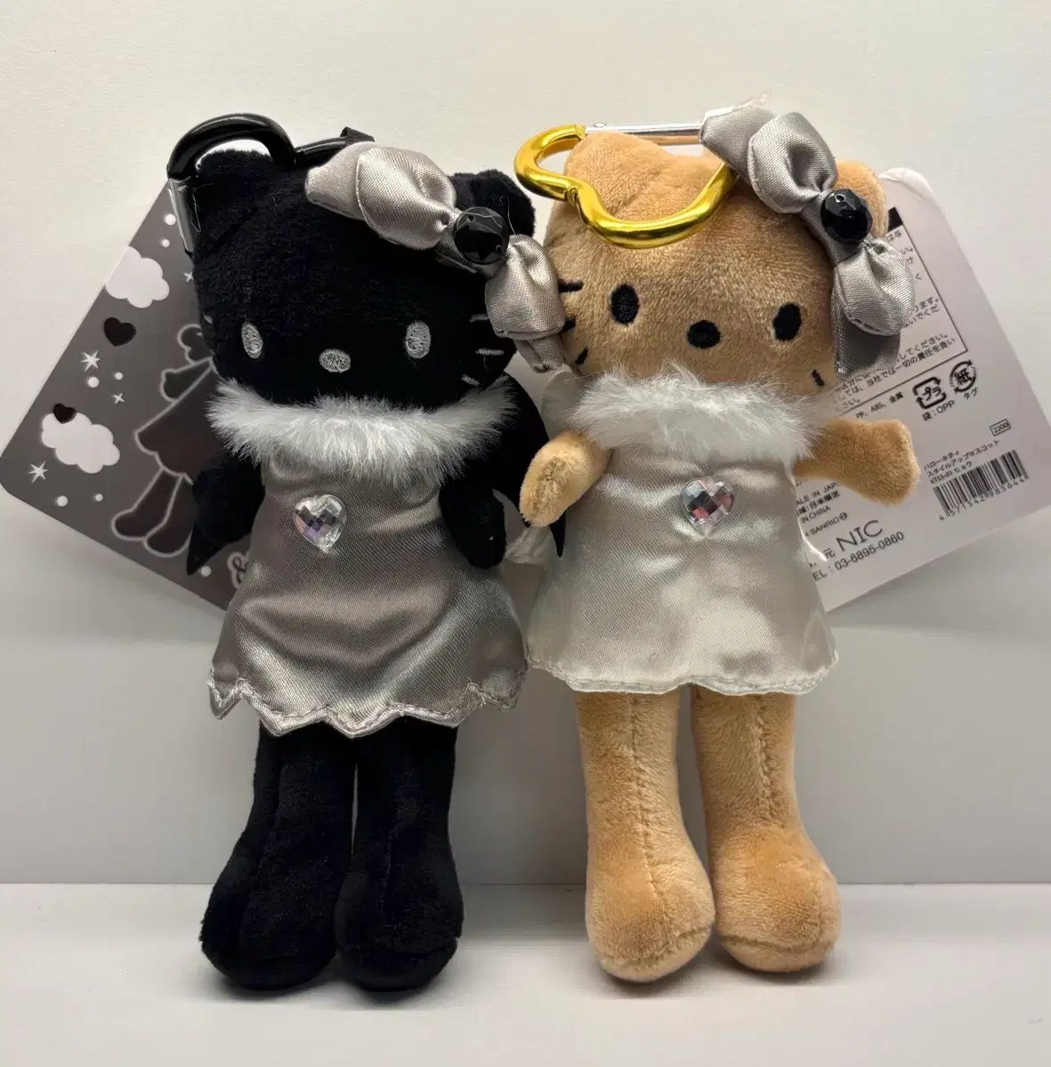 天使と悪魔キティぬいぐるみキーリングセット (日本限定) ハローキティ