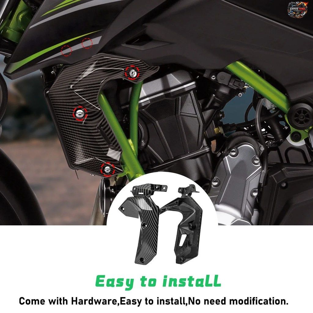 カワサキ Z650 Z650 2017 2018 2019 用ラジエーターサイドカバー ウォータークーラーサイドパネル フェアリングカウル オートバイアクセサ