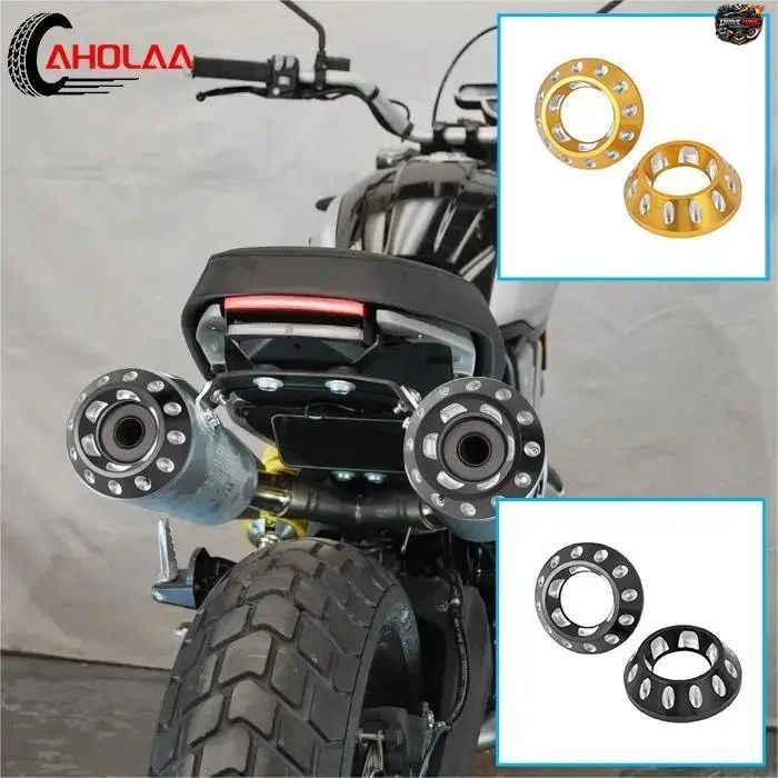 オートバイ排気管マフラーカバーキャップ装飾品（DUCATI SCRAMBLER 1100 2015 - 21用）