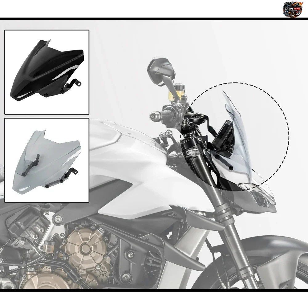 DUCATI STREETFIGHTER V4 V4S 2020-2022用ウインドスクリーン ウインドシールド スクリーンプロテクター ウインドディフレクター フェアリ