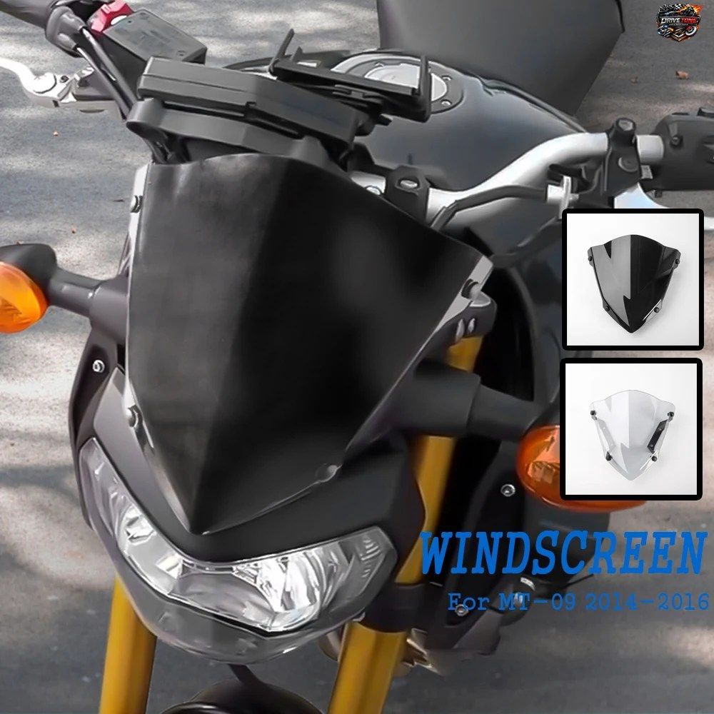 ヤマハ MT-09 FZ-09 2014 2015 2016 MT09 FZ09 用モーターサイクルウィンドディフレクターウィンドシールドウィンドスクリーンPARE-BRISEス