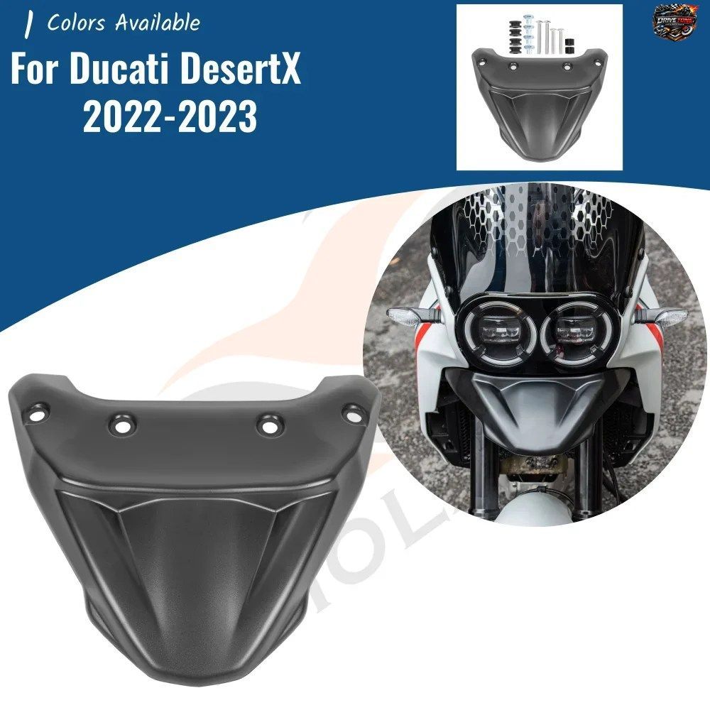 DESERTX製フロントホイールフェンダー（DUCATI 2022 2023用）、ビークノーズコーンエクステンションカバー、オートバイアクセサリー